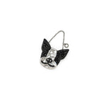 LUMINOSA PA13SC5150 Bag Charm black-white frenchie WIREBAG