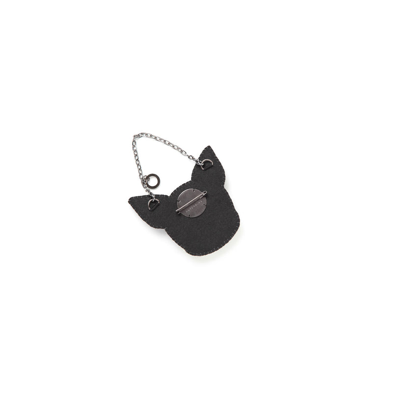 LUMINOSA PA13SC5150 Bag Charm black-white frenchie WIREBAG
